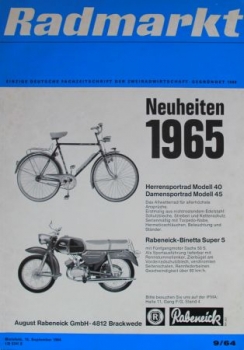 "Radmarkt - Fachzeitschrift der Zweiradwirtschaft" Zweirad-Zeitschrift 1964 (6582)